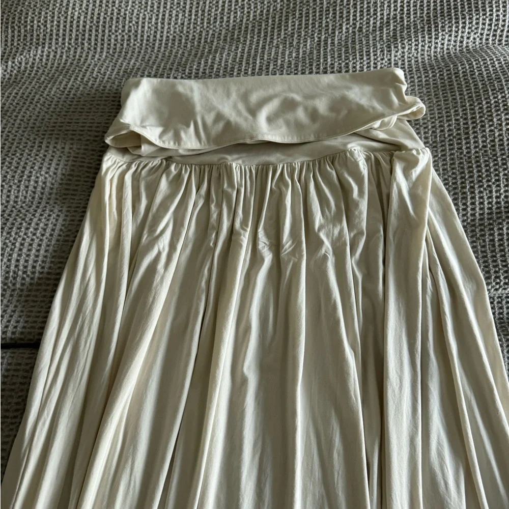 LULULEMON 2-1 Maxi Skirt Dress Light Ivory Large EUC / Worn 2x No Flaws - Picture 9 of 13